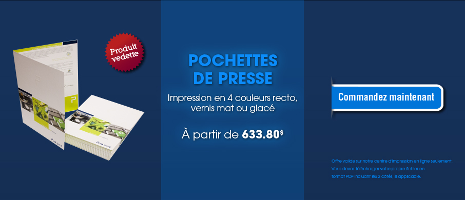 Promotion pochettes de presse